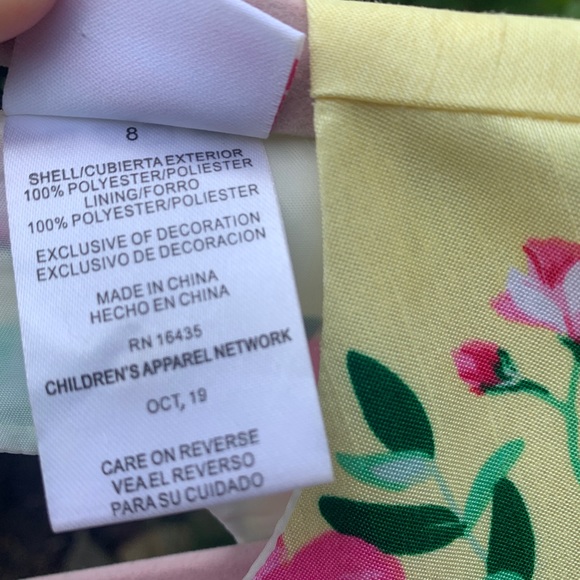 Size 8 girls floral dress like new - Picture 4 of 5